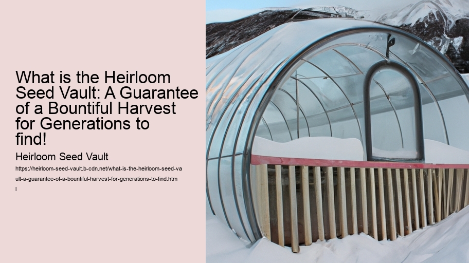 What is the Heirloom Seed Vault: A Guarantee of a Bountiful Harvest for Generations to find!